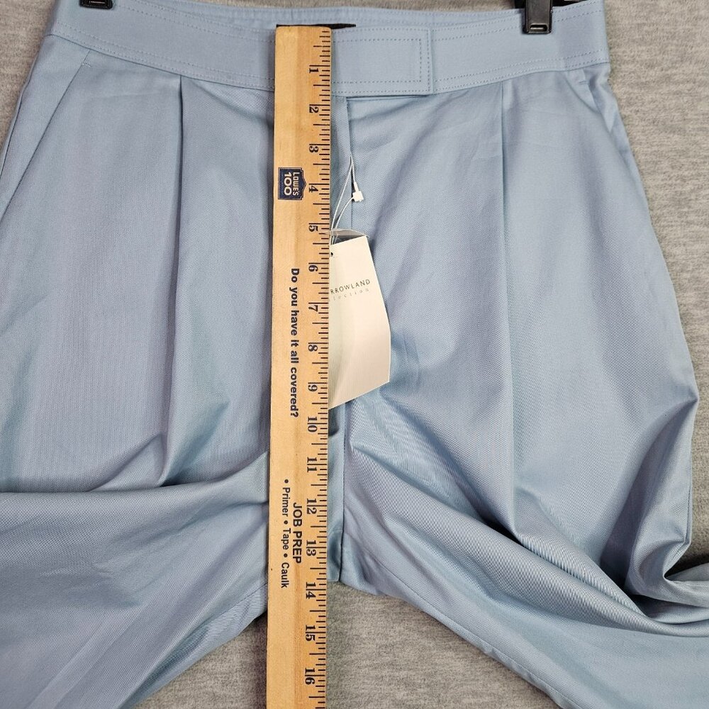TOMORROWLAND Collection Women's Light Blue Pleated Wide Leg Pant Sz 38 - Picture 8 of 14